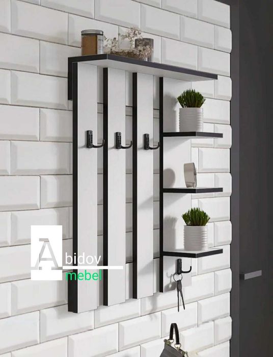 Вешалка настенная для одежды в прихожую.  От производителя низкие цены