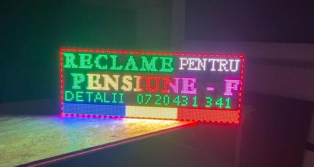 Reclame luminoase led exterior FARMACIE  , programabile , panou led
