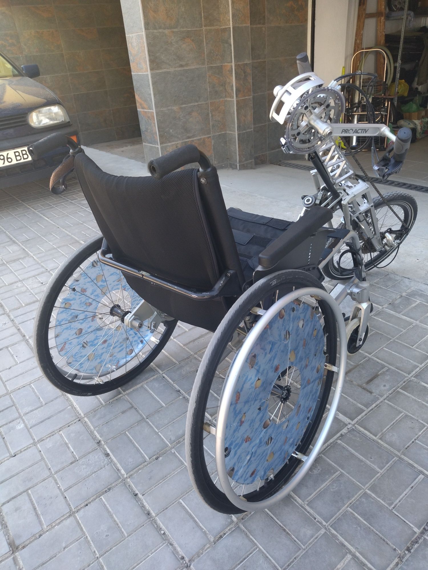 Ръчен велосипед с количка