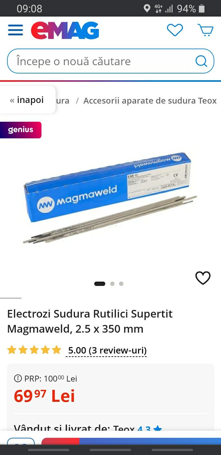 Electrozi rutilici supertit 2,5mm