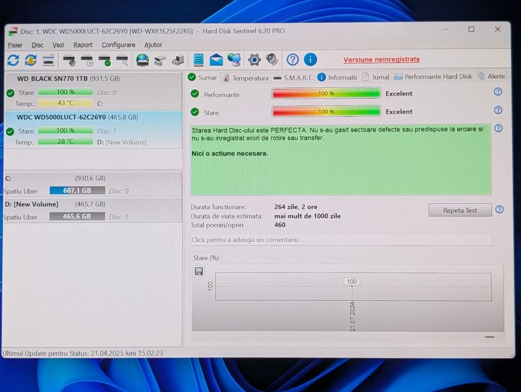 HDD 500 Gb format 2,5" format laptop, Hgst Hitachi
