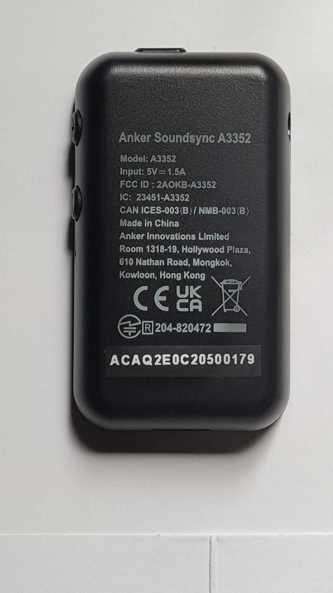 Bluetooth receive ANKER Soundsync a3352