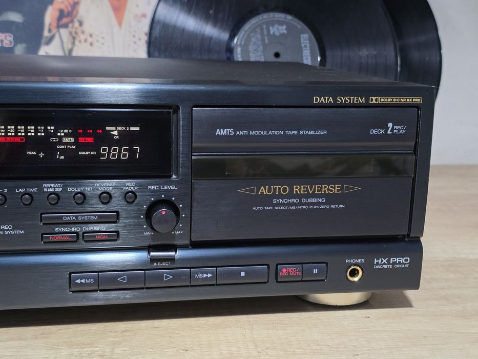 Dublu deck AIWA AD-WX828, autoreverse, recorder, hifi stereo