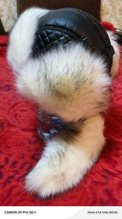 Продам новую шапку малахай из экомеха.