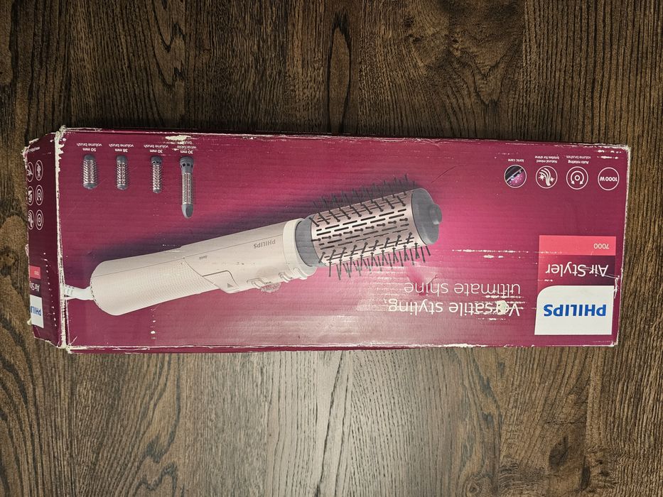 Електрическа четка за коса Philips - BHA735/00, 1000W, розова, нова