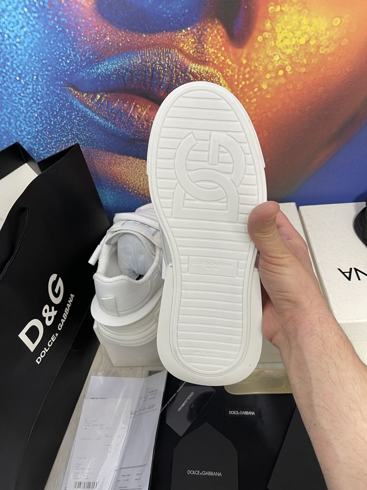 Adidasi Dolce Gabbana piele naturala Full Box Premium colectie noua