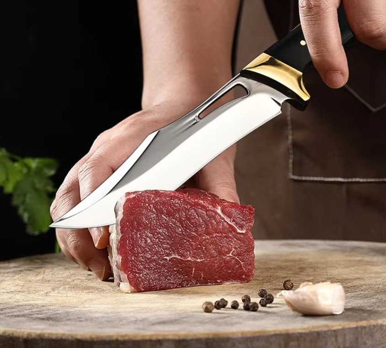 Cutit pakistanez Stainless Steel, Full Tang, teaca piele ECO