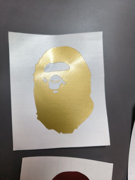 Sticker vinyl bape glossy