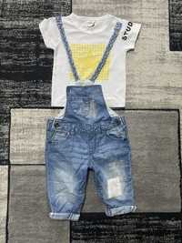 Set salopeta bebe + tricou