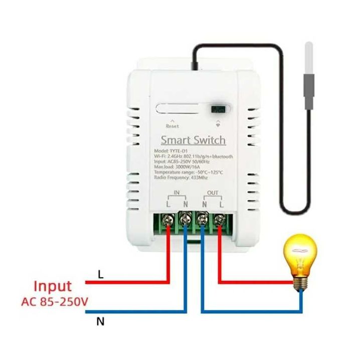 Termostat releu cu senzor de temperatura tuya smart life wifi 220V 16A
