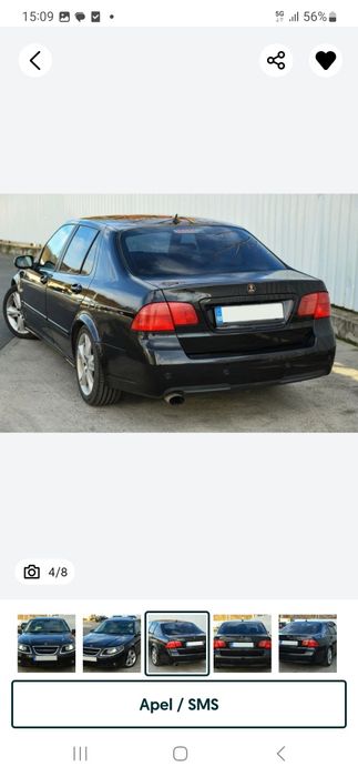 Saab 9-5 Aero /2.3 turbo /280cp/ trapă / piele bej/ ventilație