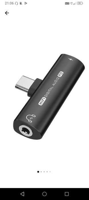 Adaptor audio si incarcator USB-C  60 w PD Universal la Jack 3.5mm,