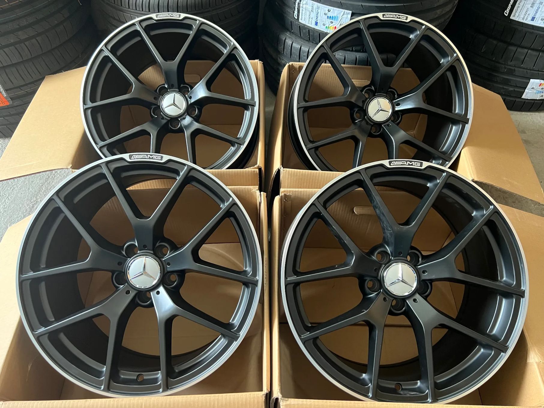Jante Mercedes19 R19 AMG Negru lucios R19 W222 W221 W212 W204 W223