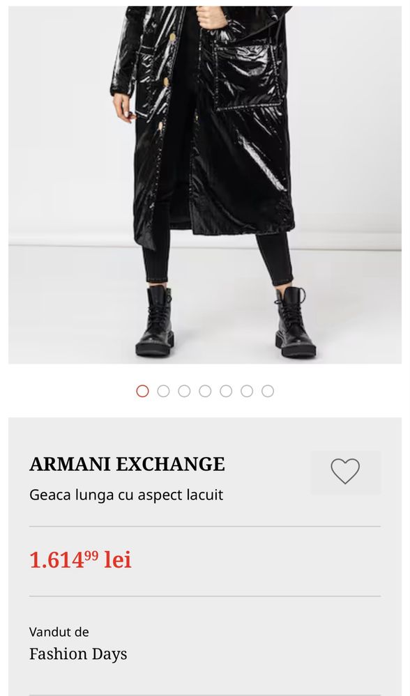Geaca Armani Exchange originala