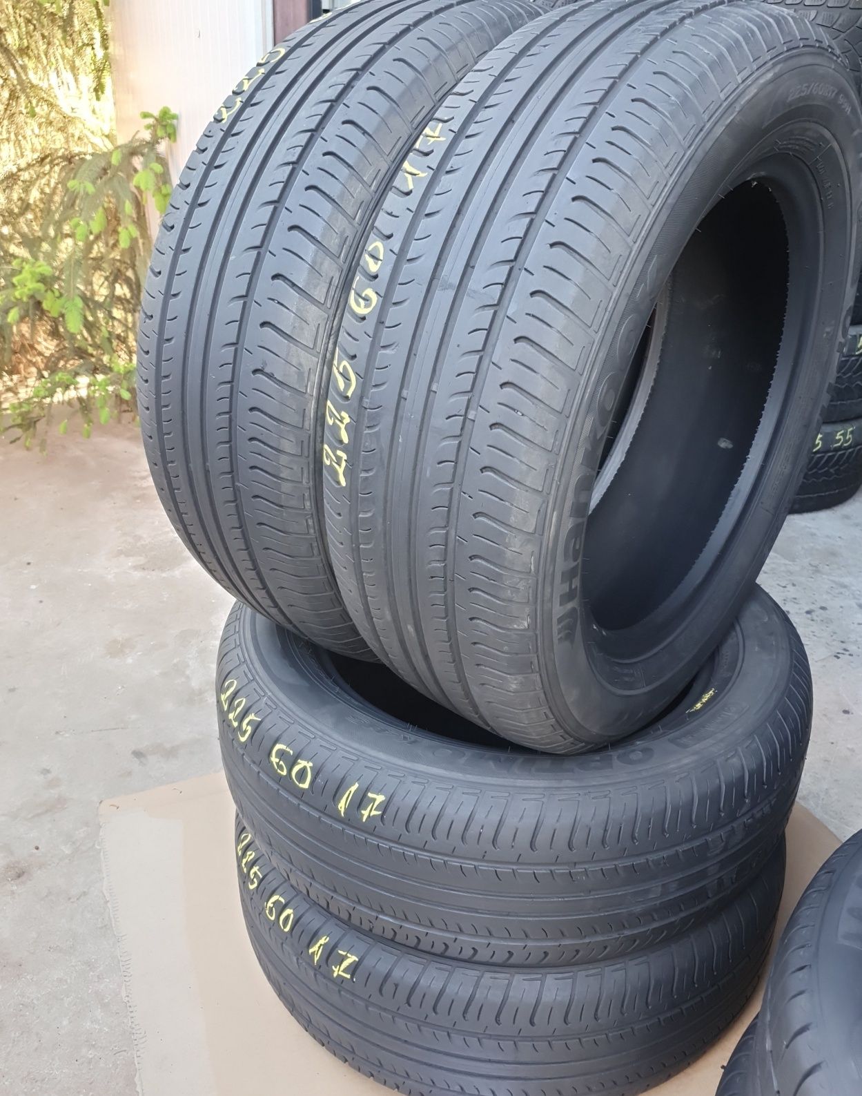 4 Anvelope Hankook 225 60 R17 Vară impecabile profil 6.5 mm.