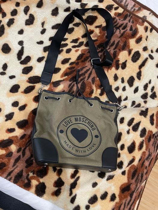 Rucsac verde din pânză