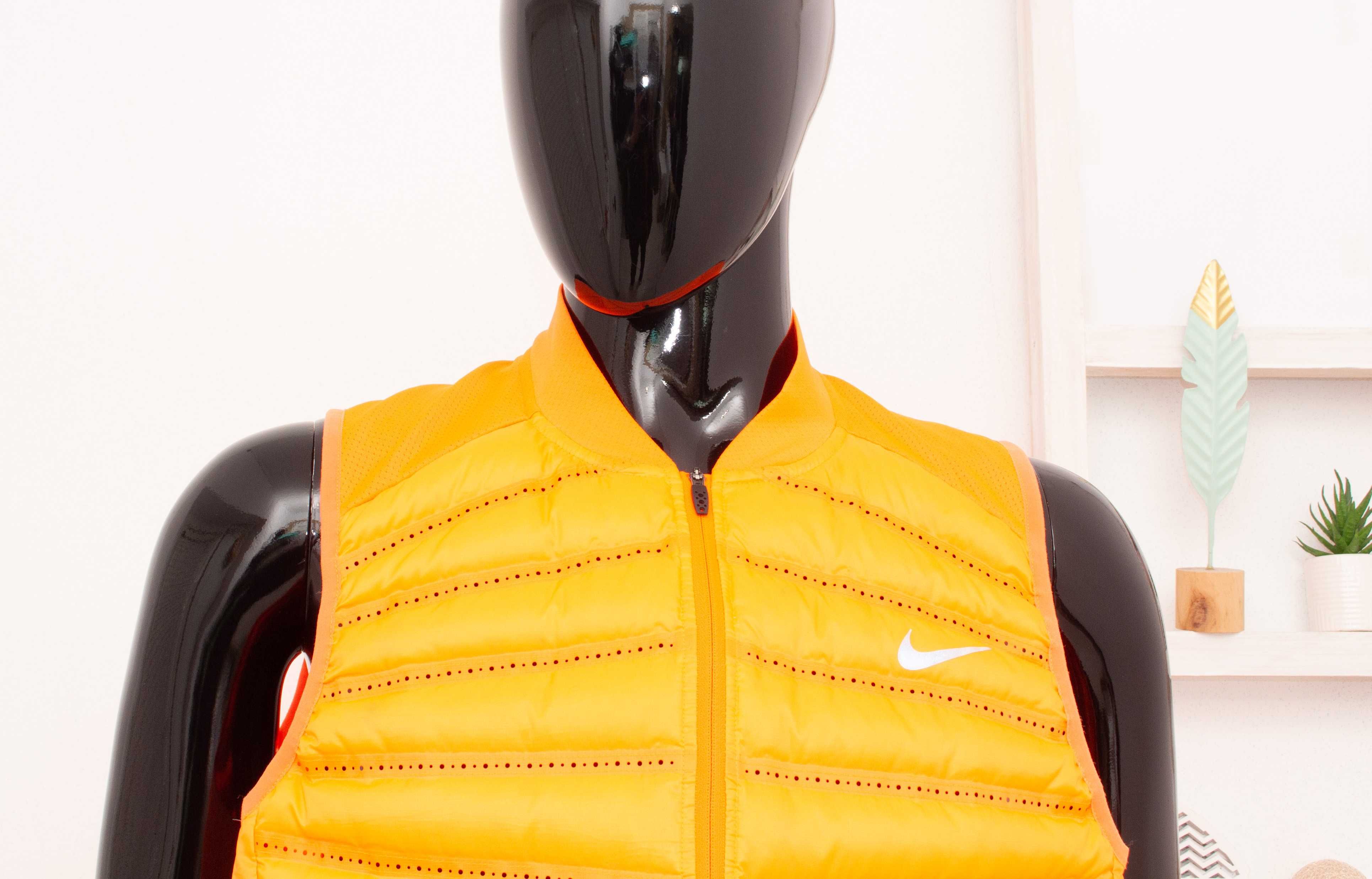 Nike Aeroloft 800 оригинална грейка оранжева пълнеж пух за бягане L
