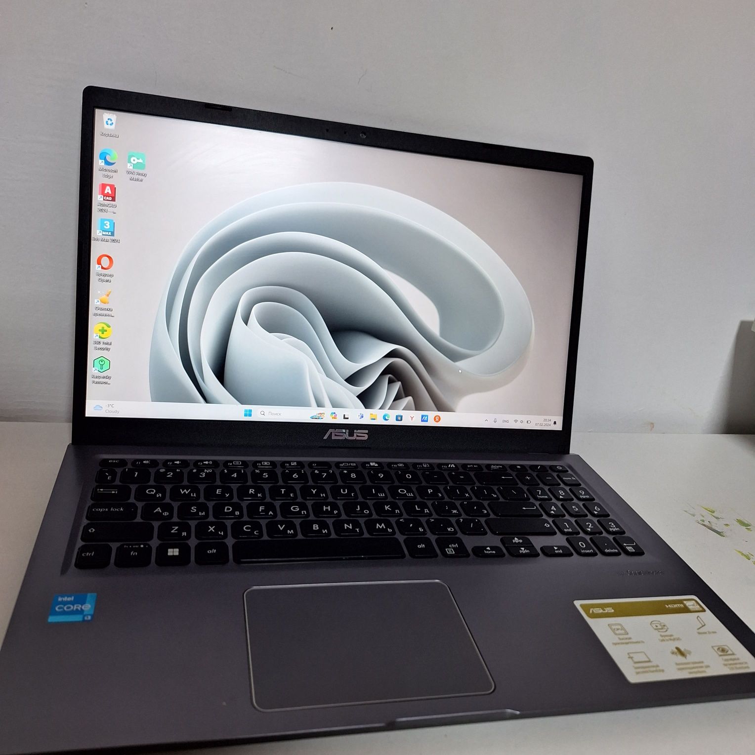 Ноутбук ASUS X515EA-серый