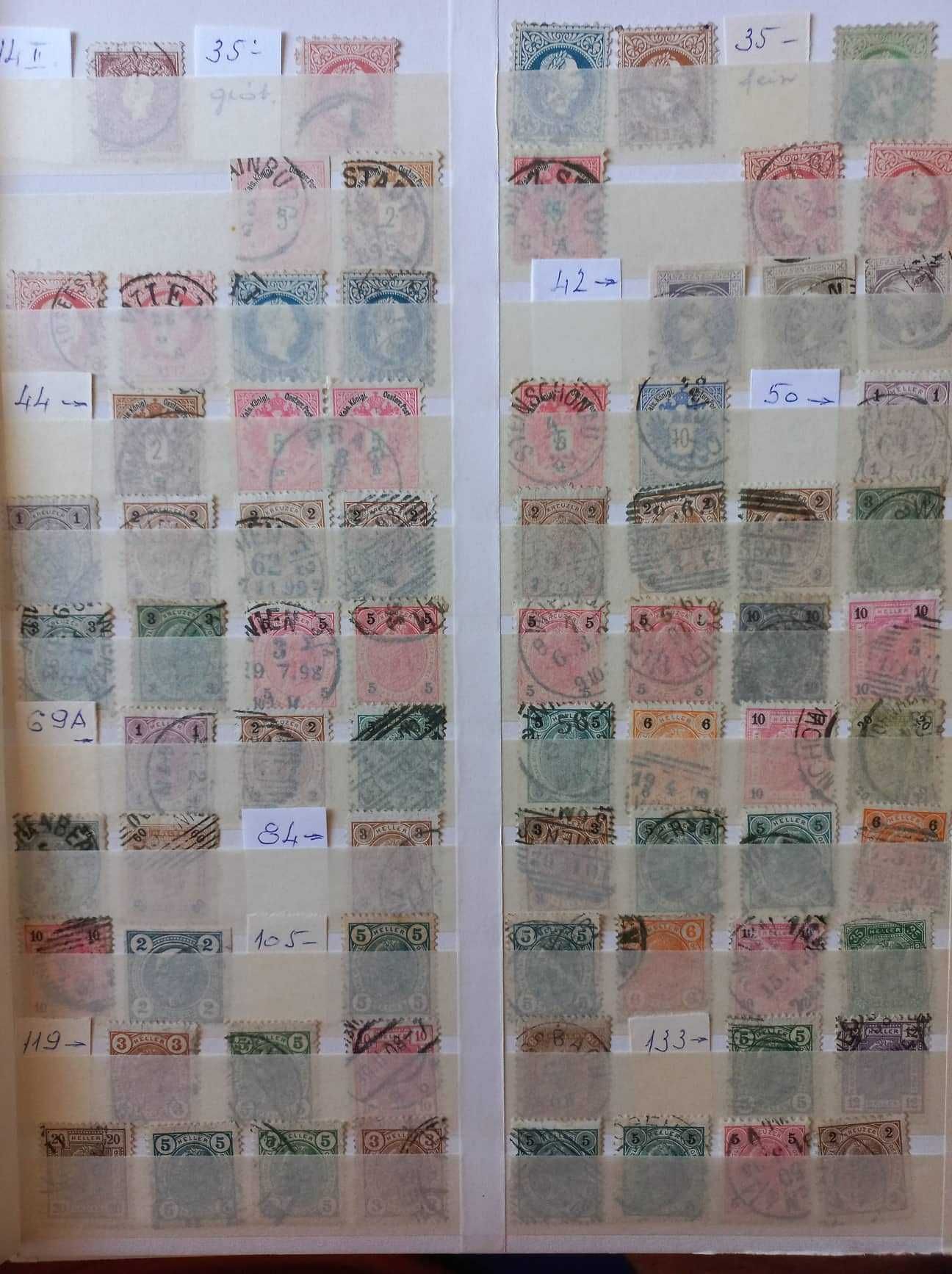Colectia de circa 1500 timbre stampilate si nest. austria 1850-2012