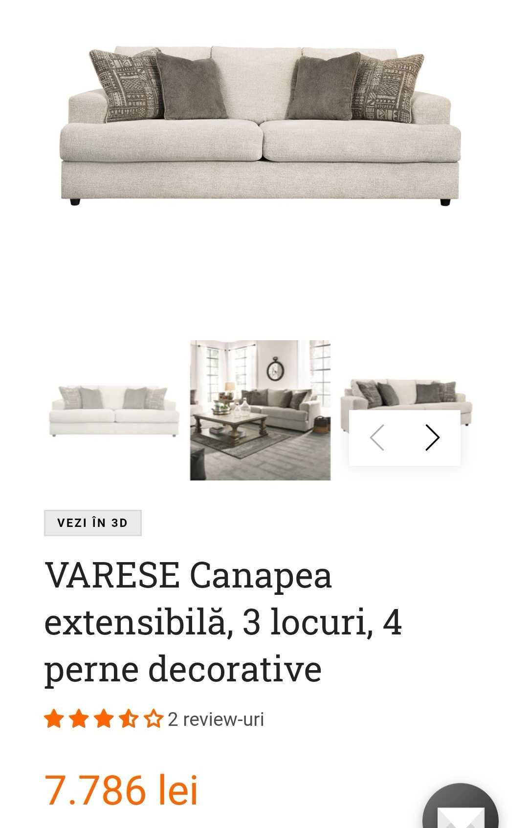 Canapea extensibila