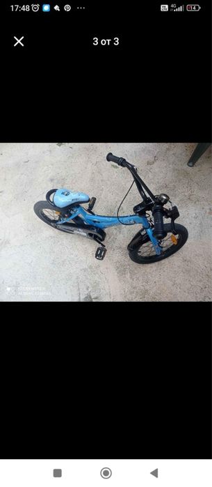 Детско колело с нормални следи от употреба