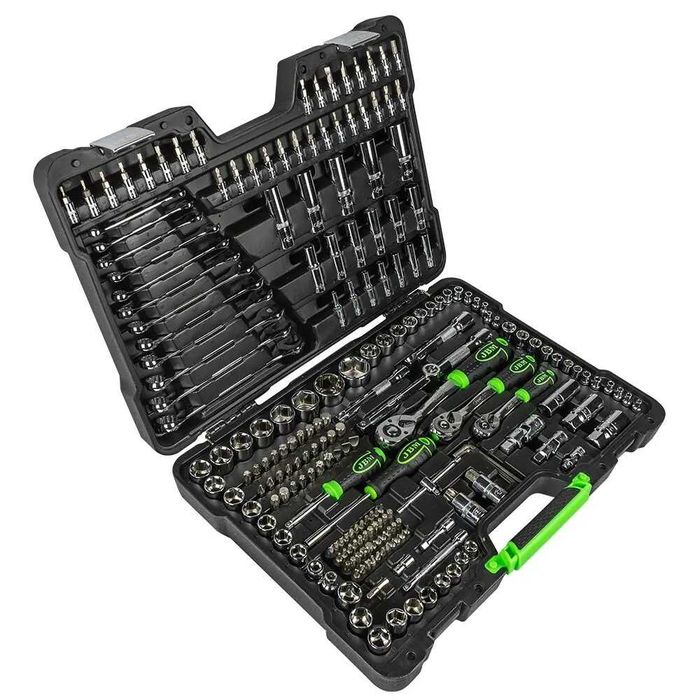 Комплект инструменти 216 части (тип гедоре) 1/4+3/8+1/2; JBM