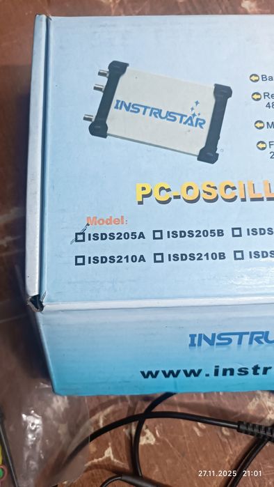 Осциллограф instrustar isds205a