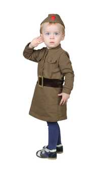 Костюм военного для девочки рост 92 см на 1,5-3 года. Военная форма.
