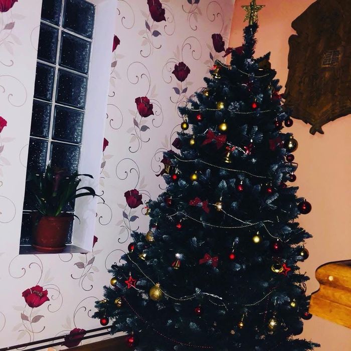 Brad artificial cu crengile argintii 180 cm înălțime