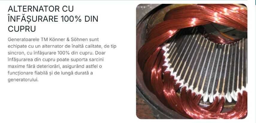 Generator Curent Könner&Söhnen KS 7000E ATS 5kW 23,91A ATS Incorporat