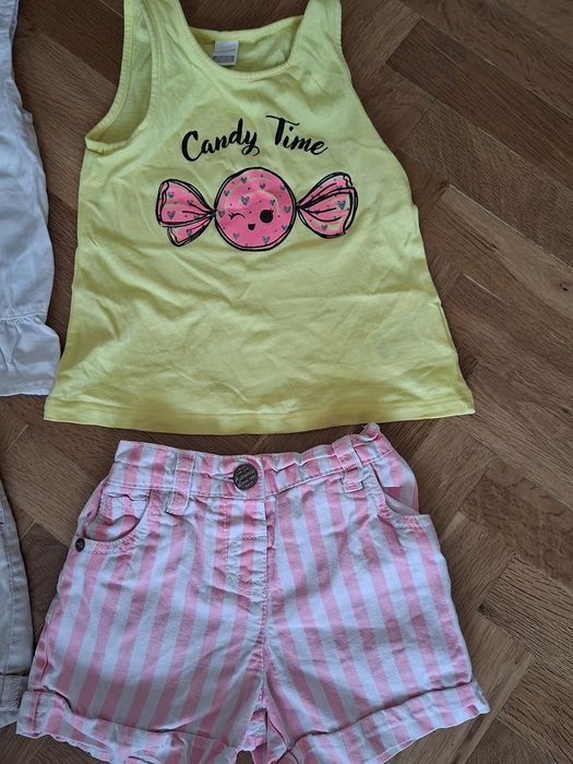 Комплект от къси панталони/дънки с близки, лято, 2-3 години Некст