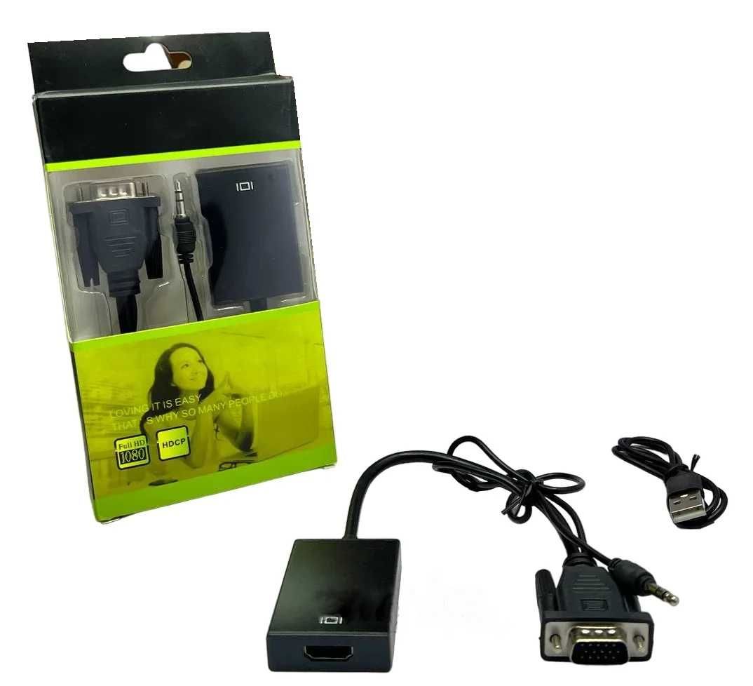 Конвертер адаптер с VGA на HDMI HW-2216