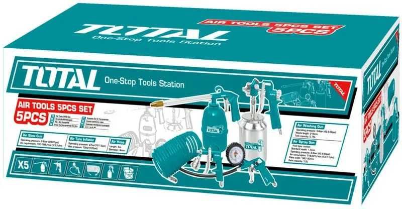 Kit complet de vopsit TOTAL TATK051 – 5 accesorii pentru compresor aer