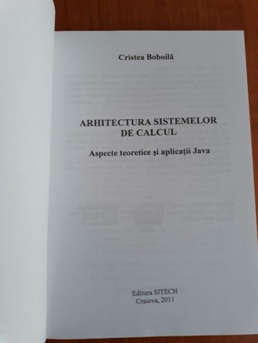 Arhitectura sistemelor de calcul, Cristea Boboila