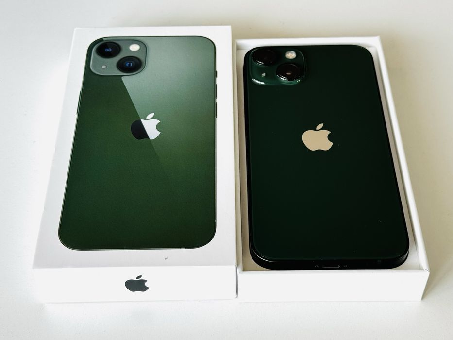 НОВ! Iphone 13 128GB Green 100% Батерия! Гаранция 6 месеца