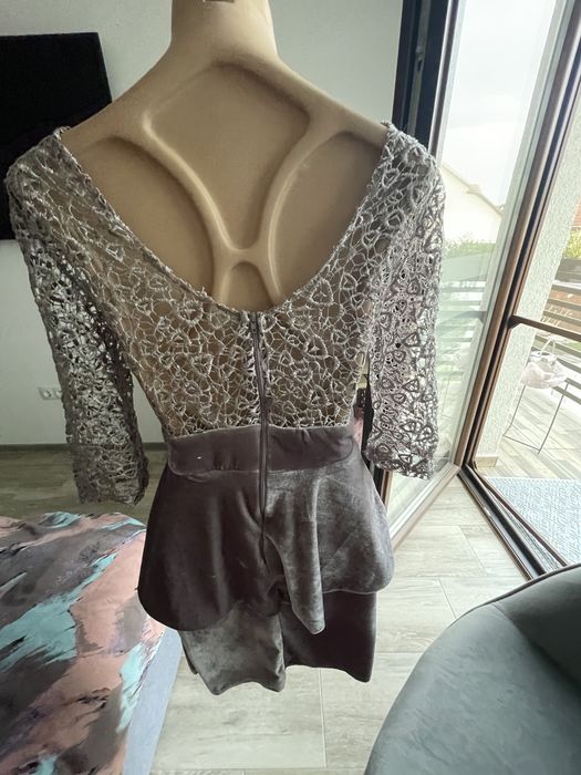 Rochie eleganta gri