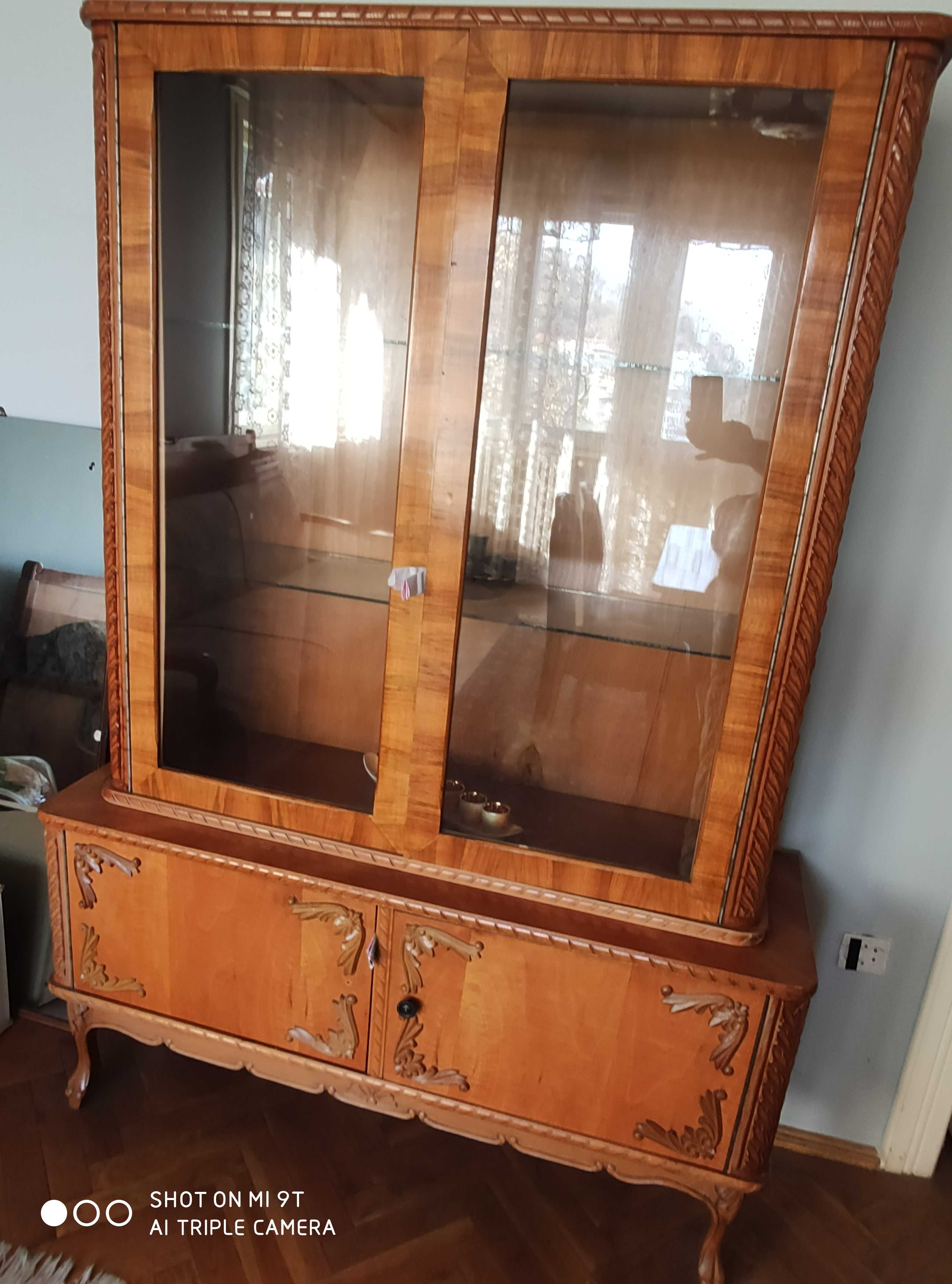 Mobilier vintage sufragerie lemn masiv sculptat - in Brasov