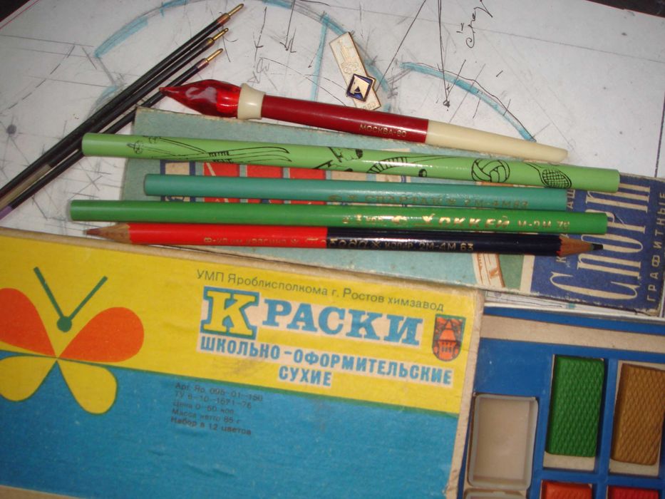 СССР карандаши раритет 1959 -63 года Фабрика Красина СПОРТ