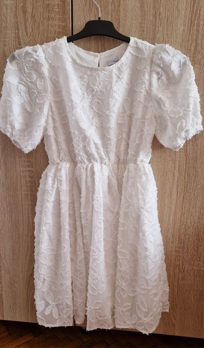 Rochie alba fete 8-10 ani