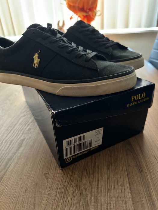 Мъжки черни летни кецове - Polo Ralph Lauren