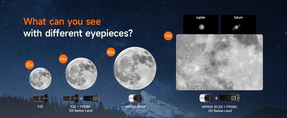 SVBONY SV520 Telescope Complete Kit Perfect for Astronomy Beginners