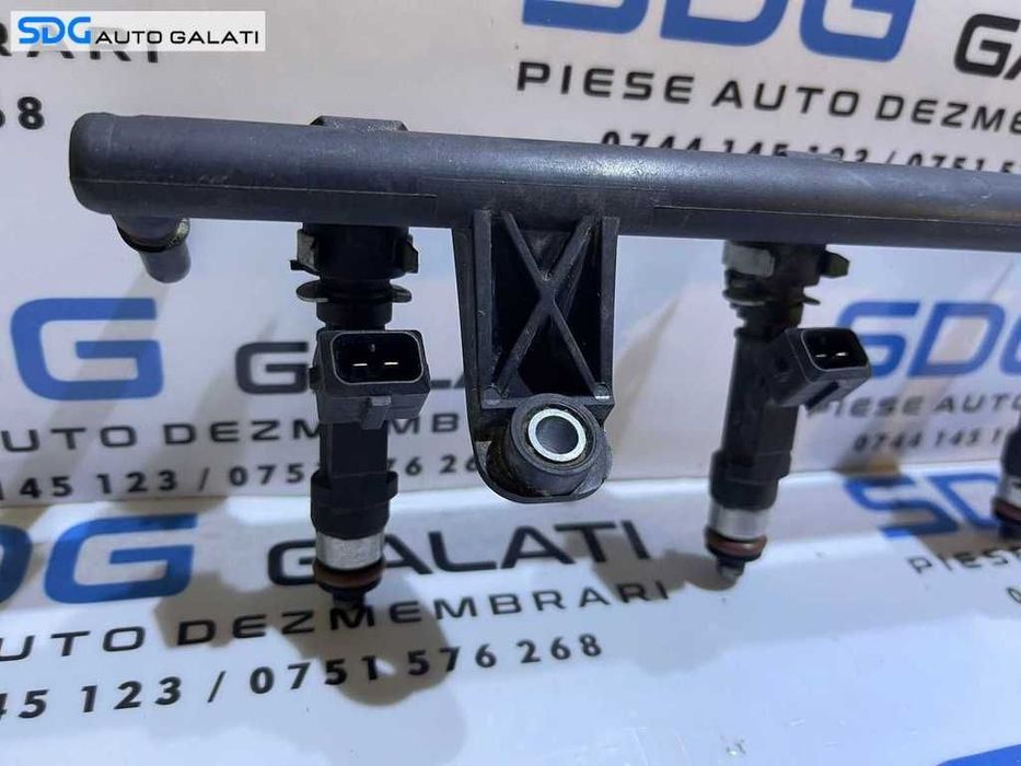 Rampa Presiune cu Injector Injectoare Dacia Logan 1 1.6 2004 - 2012 Cod 8200494284A 0280158034 8200227124 [D0147]