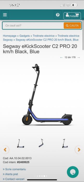 Trotineta electrica copii