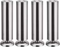 Set 4 picioare inox pentru mobilier Qrity, 200 mm, diametru 50 mm
