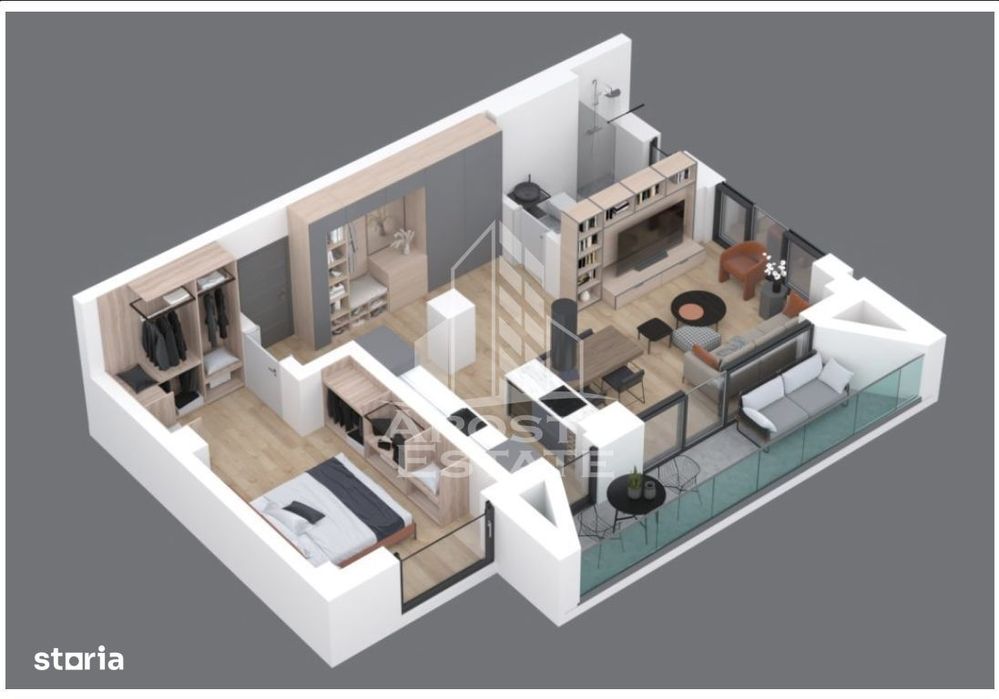 De VÂNZARE apartament 2 camere in bloc nou cu super pozitie