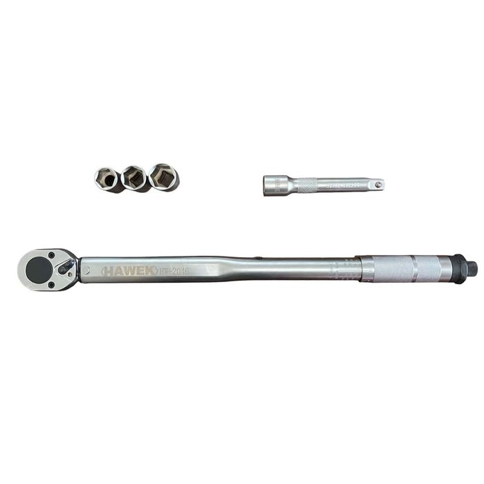 Динамометричен ключ с вложки и удължител 1/2 28 – 210 Nm  17 19 21мм