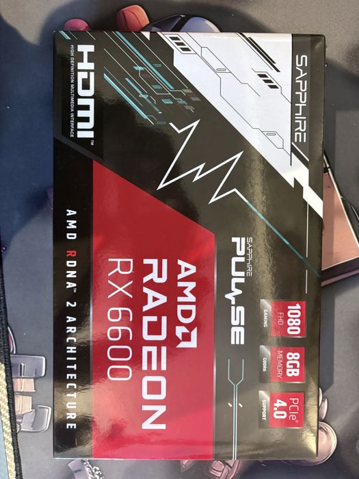 Placa Video Sapphire Radeon RX6600 8GB VRAM