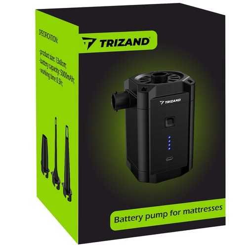 Акумулаторна помпа за басейни, пояси, матраци, 5V, 5000 mAh, TRIZAND
