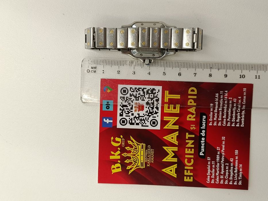 Cartier Santos Galbee Amanet BKG