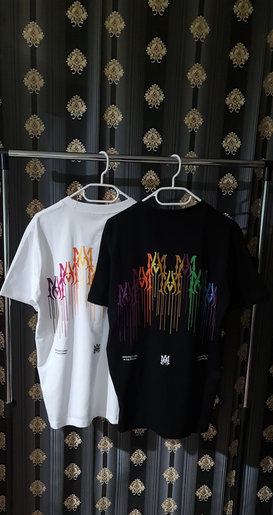 Tricou Amiri reducere  alb negru